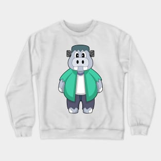 Hippo Halloween Crewneck Sweatshirt